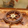 Ships Steering Wheel  32 cm Wood & Brass Antique Style Image 2