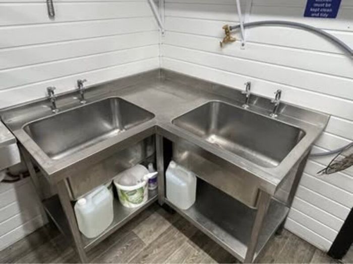 Stainless Steel Corner Sink