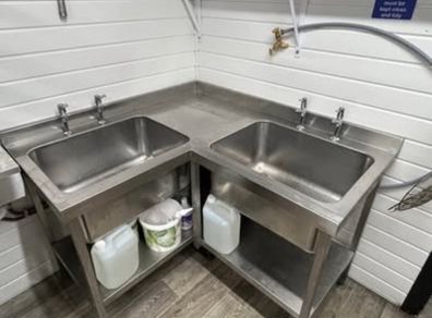 Stainless Steel Corner Sink