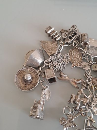 silver charm bracelet