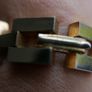 Vintage 1950s 18K Gold RGP Tank Bracelet Modernist MCM - Rolled Gold Plated Image 3