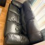 Leather Couch High Quality (Black) Image 5