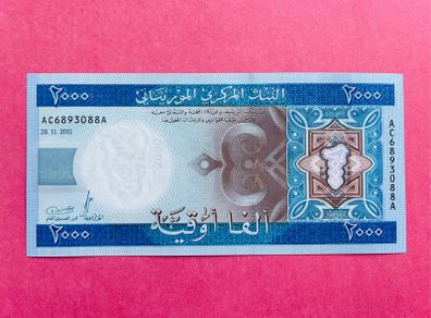 Mauritania  2000  Ouguiya  2011   Pick  20   ( Uncirculated )