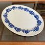 Vernacular Blue and White Spongeware  Floral Platter Unmarked 30 cm Image 8