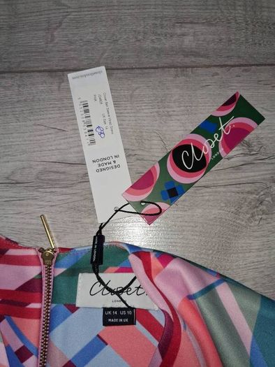 Brand New Closet London Bell Sleeve Wrap Dress - Size - U.K.14 - RRP - 80.00 - Open To Offers!!