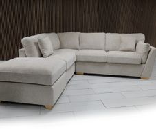 Emme Corner Beige L Shaped Corner Sofa
