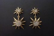 Star Starburst Drop Earrings