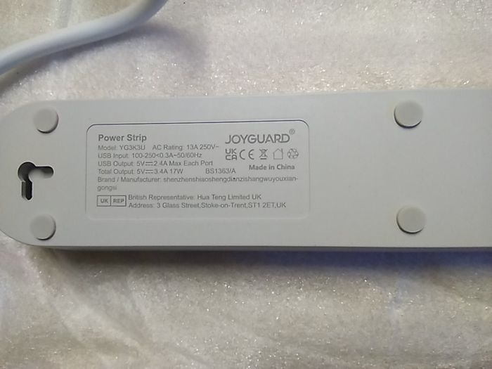 13A Anti-Static Power Extension Socket (3 x 13Amp sockets) with USB Power Port (3 x USB ports)..Postage Included