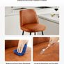 Bar Stool PU Leather Set of 3 Counter Height Swivel Stools, Modern PU Leather Counter Barstool with Backrest and Metal Legs, Armless Bar Chair Image 3