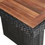 Garden Table 240x90x74 cm Poly Rattan and Solid Acacia Wood Image 2
