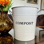 Retro Kitchen Countertop Compost Bin Food Waste Caddy Image 2