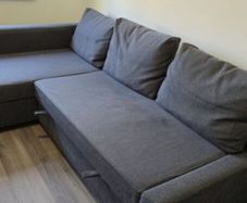 IKEA Friheten sofa bed and Bemz Custom Pink thick Corduroy sofa cover