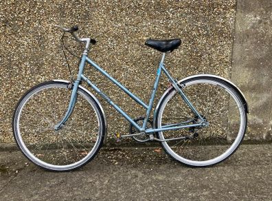Women's Classic Blue Raleigh Bicycle