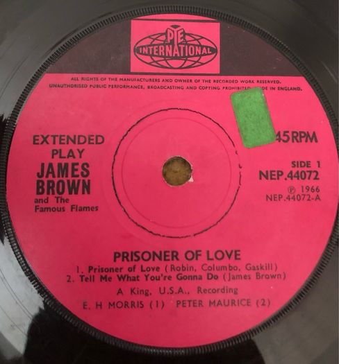 James Brown - Prisoner of Love EP (1966) 7"