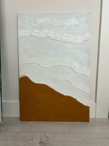 Large abstract textured painting