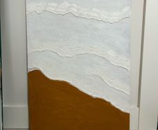 Large abstract textured painting