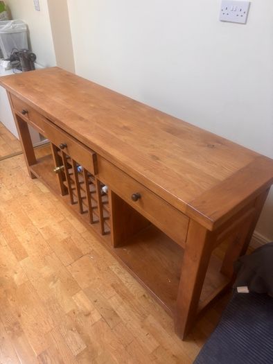 Solid wood sideboard