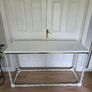 NEW Console Table white gloss brushed gold Image 3