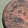 1818 One Anna East India Company Image 5