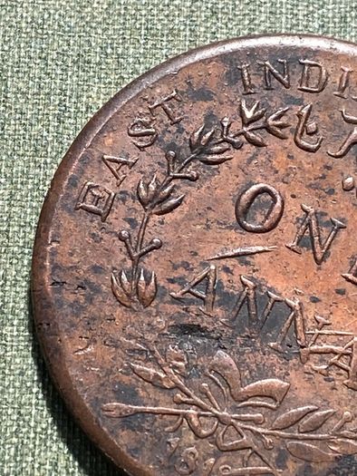 1818 One Anna East India Company
