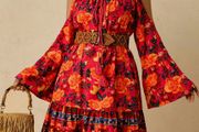 Stunning Boho Style Dress size 20 + matching accessories available