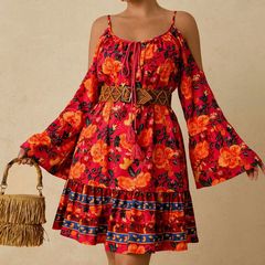 Stunning Boho Style Dress size 20 + matching accessories available