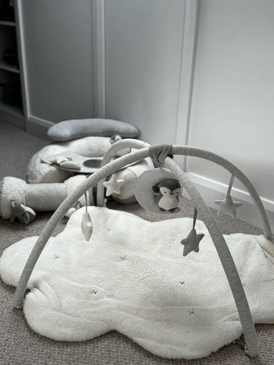 Wish Upon a Cloud Playmat Bundle with Tummy Time Roll, Sit & Play