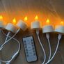 Rechargeable Candles with Remote, 6pcs LED Flameless Flickering Tea Lights USB Image 2