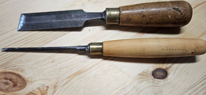 2 Marples bevel edge chisels