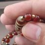 Antique 4 Eyes Himalayan Tibetan Agate With African Carnelian & Lapis Necklace Image 5