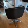 X-Salon Swivel chair. Black Leather. Image 6