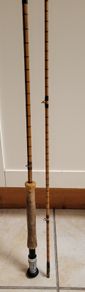 Vintage J.J.S.Walker Bampton & Co(Alnwick) 2 piece split cane fly rod