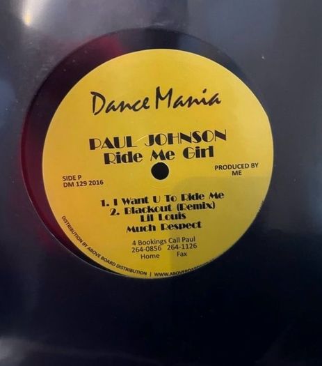 Paul Johnson Ride Me Girl 12" vinyl