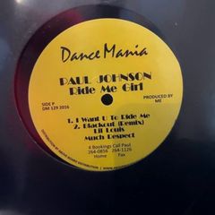 Paul Johnson Ride Me Girl 12" vinyl