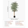 150cm Artificial Ficus Tree Tall Faux Plant with Pot for Indoor Decor Image 2