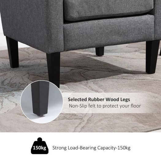 SALE Modern Fabric Accent Chiar Club Armchair Sofa with Padded Seat (FREE SHIPPING)
