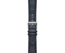 Genuine Italian Leather 22mm Dress Watch Strap - Dark Grey