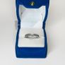18k White Gold Band Ring with Diamonds Image 5