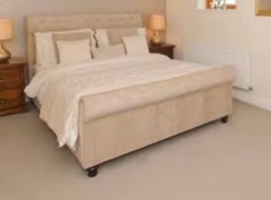 King Size Sleigh Bed & New Mattress
