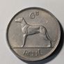 Irish Sixpence 1958. Image 4