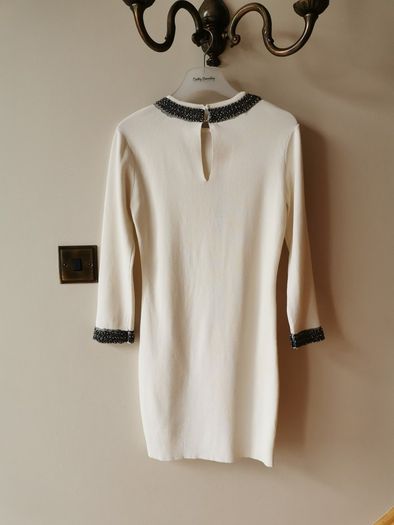 Cream knit dress