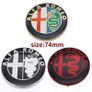 74mm ALFA ROMEO Car Logo front emblem rear Badge sticker for Mito 147 156 159 166 Giulietta Spider GT 2018 Image 3