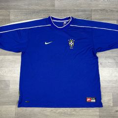 Genuine Vintage 1998 Nike Brazil Away Jersey Shirt Camiseta Brasil Mens XXL