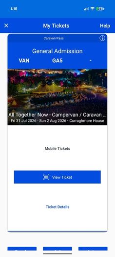 All Together Now 2026 - Caravan Pass