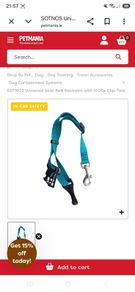 Brand new dog seatbelt