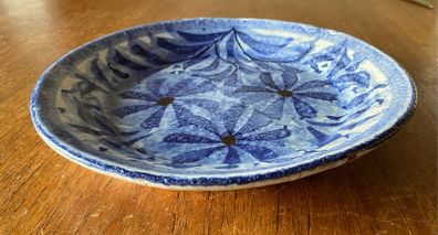 Vintage Porches Pottery Dish Blue (Portugal) 1980s