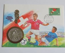 Switzerland USA WORLD CUP 1994 Coin Cover Vintage