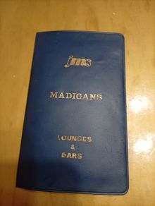 Vintage Madigans Pubs Pocket Telephone Directory 1970s Dublin Memorabilia