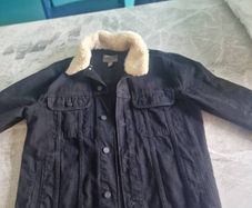 Black denim jacket