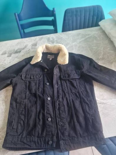 Black denim jacket